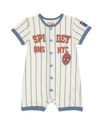 Baby Boys' ( 0-23 to 24 M ) Avengers Baseball One Piece Romper