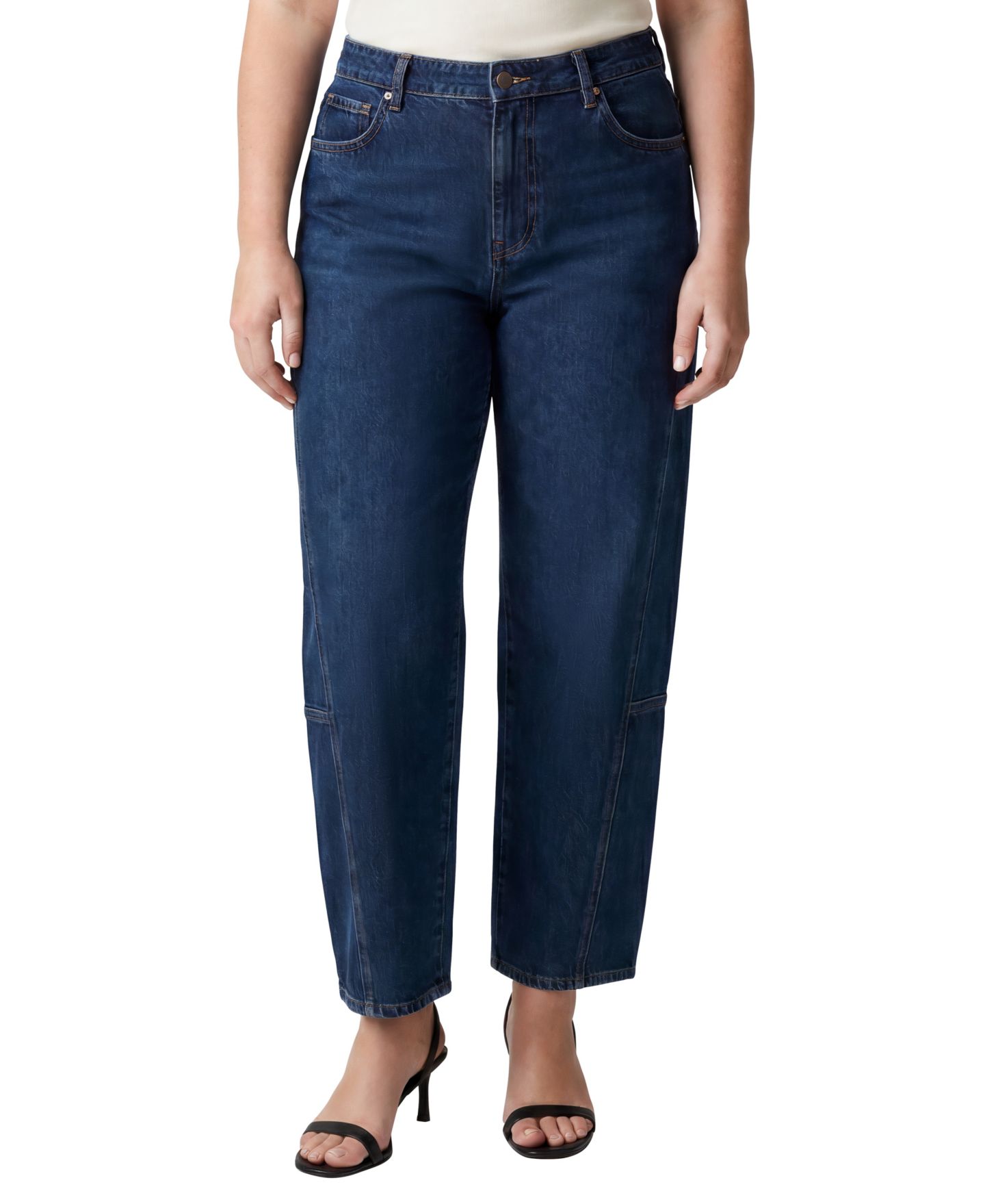 Женские джинсы Silver Jeans Co. Plus Size Slim Barrel, цвет: Radiant — фото 1