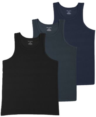 Men's Micro Waffle Knit Heavyweight Tank Top, 3-Pack