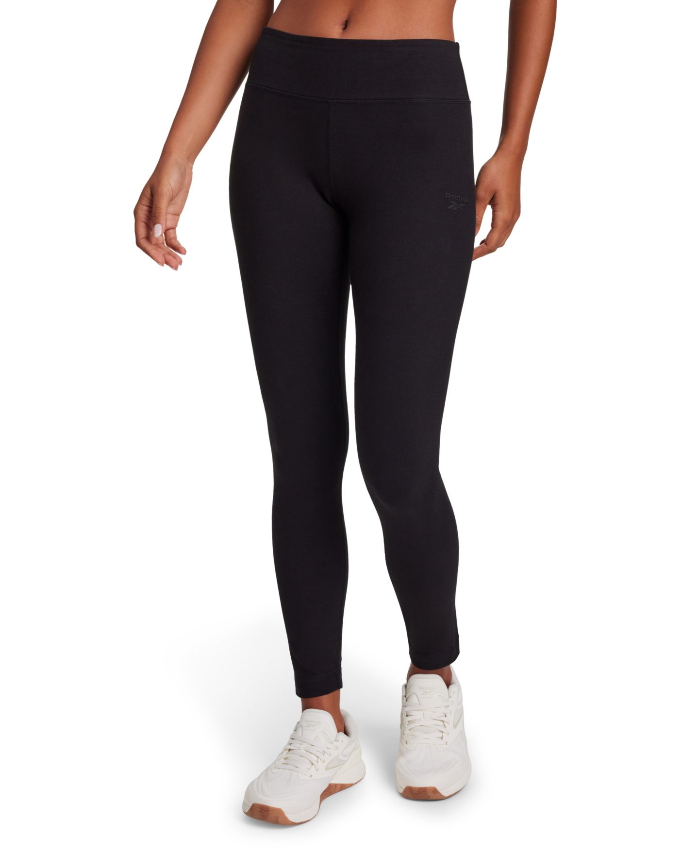 Женские леггинсы Reebok Slim-Fit, цвет: Чёрный — фото 4