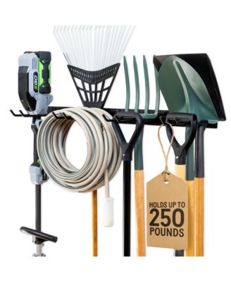 Garden Tool Wall Mount Organizer Rack with Hooks