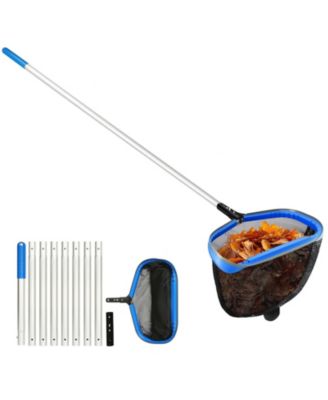 Pool Skimmer Net Pole Adjustable Aluminum Leaf Rake