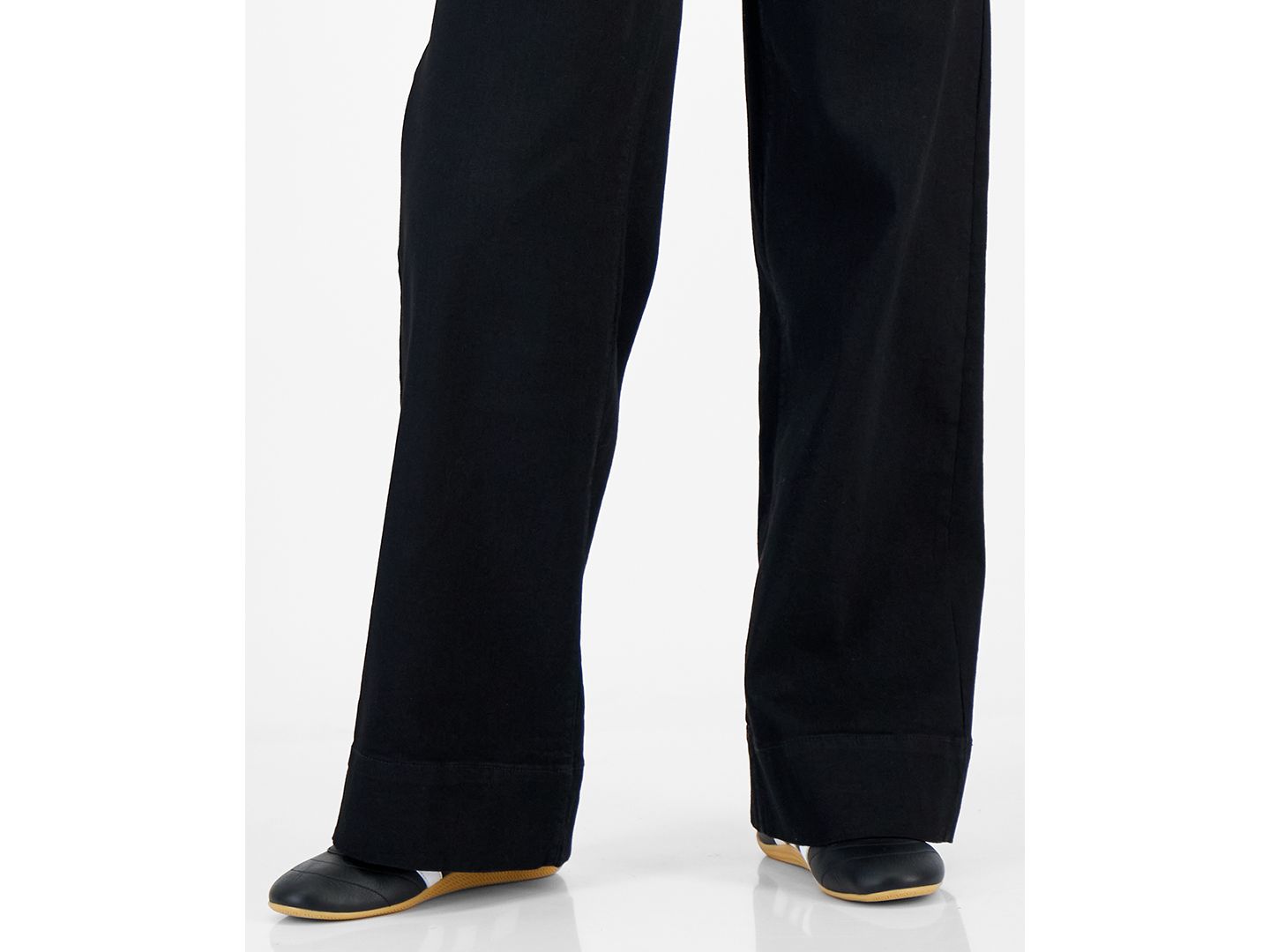 Женские джинсы Celebrity Pink Juniors' High-Rise Patch-Pocket Wide-Leg, цвет: Чёрный — фото 9