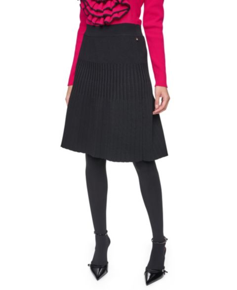 Женская юбка Sonia Rykiel Pull-On Pleated, цвет: Чёрный