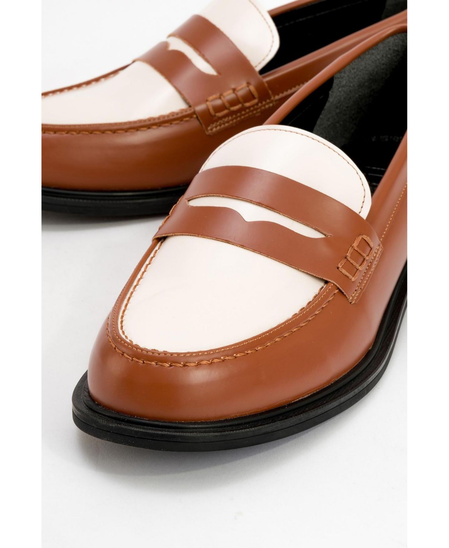 Женские лоферы Prologue Shoes Choos, цвет: Коньячный кожаный — фото 5