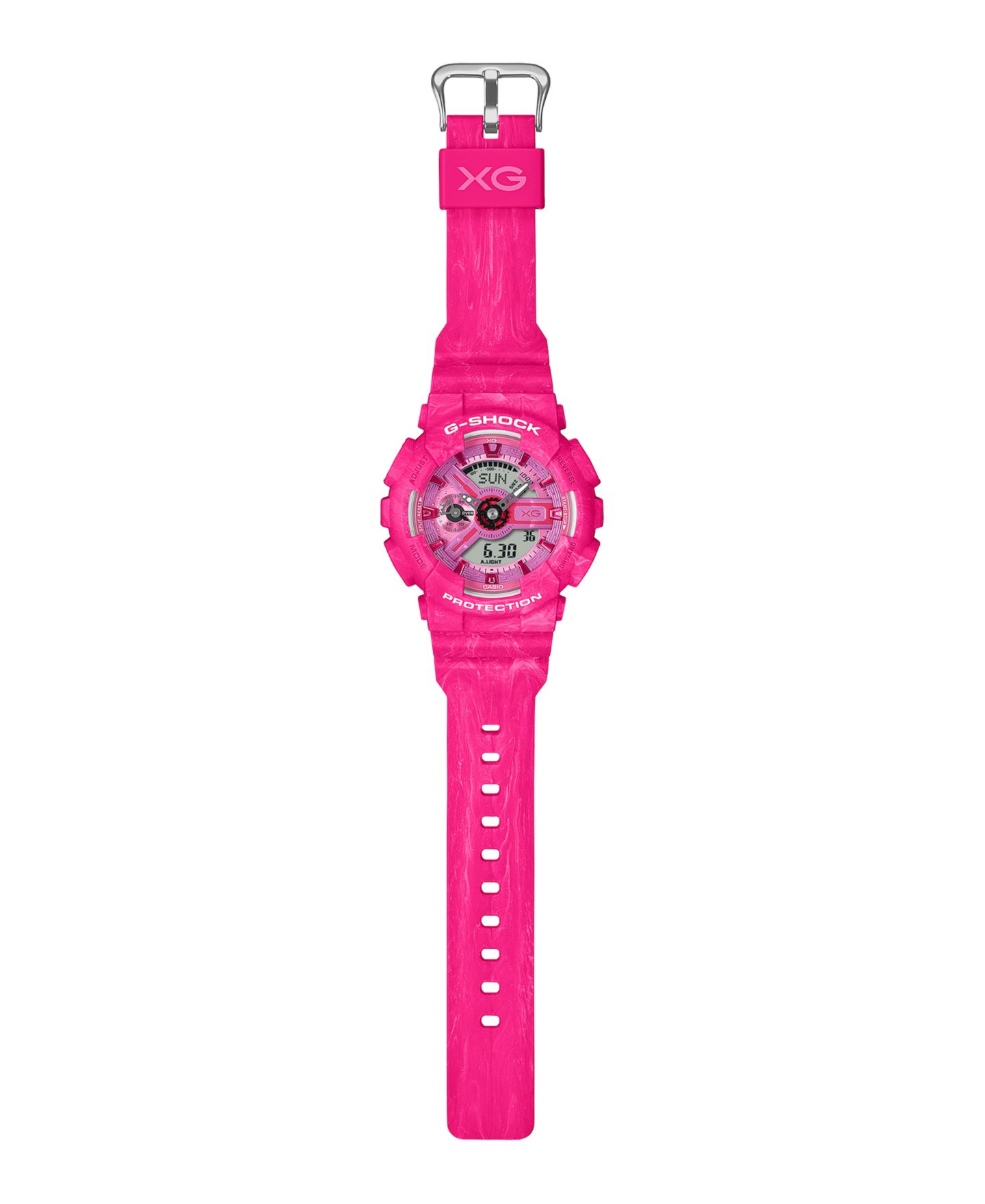 Женские часы G-Shock Japanese Quartz Pink Resin XG Limited Edition Watch 45.9mm — фото 5