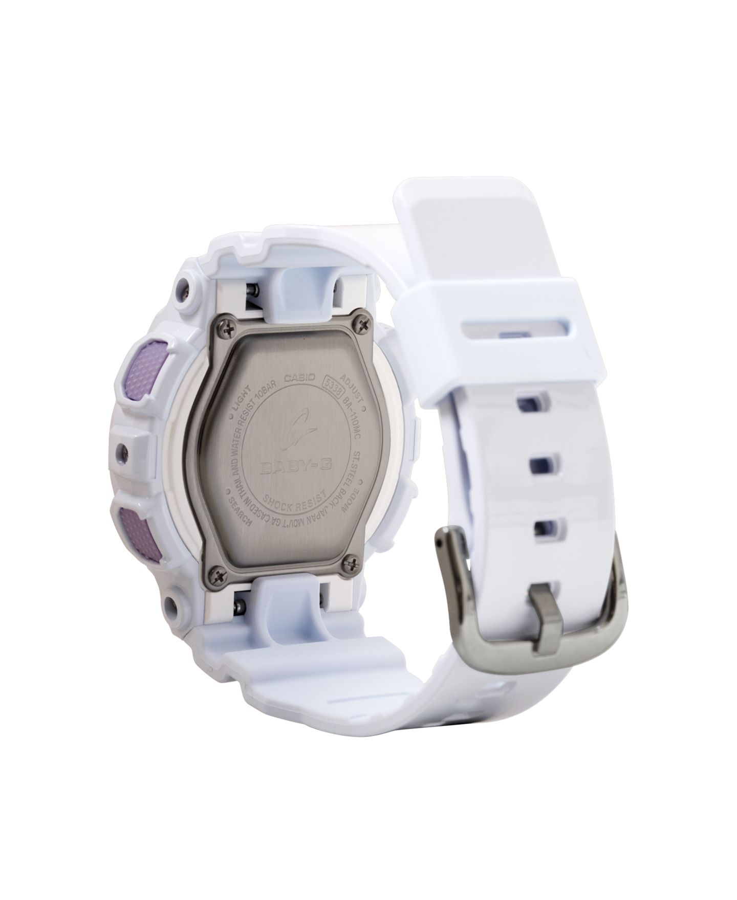 Женские часы G-Shock Baby-G Japanese Quartz White Resin Watch 43.4mm — фото 3