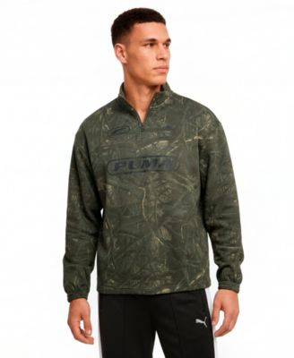 Men's Camo Graphic Half-Zip T-Shirt