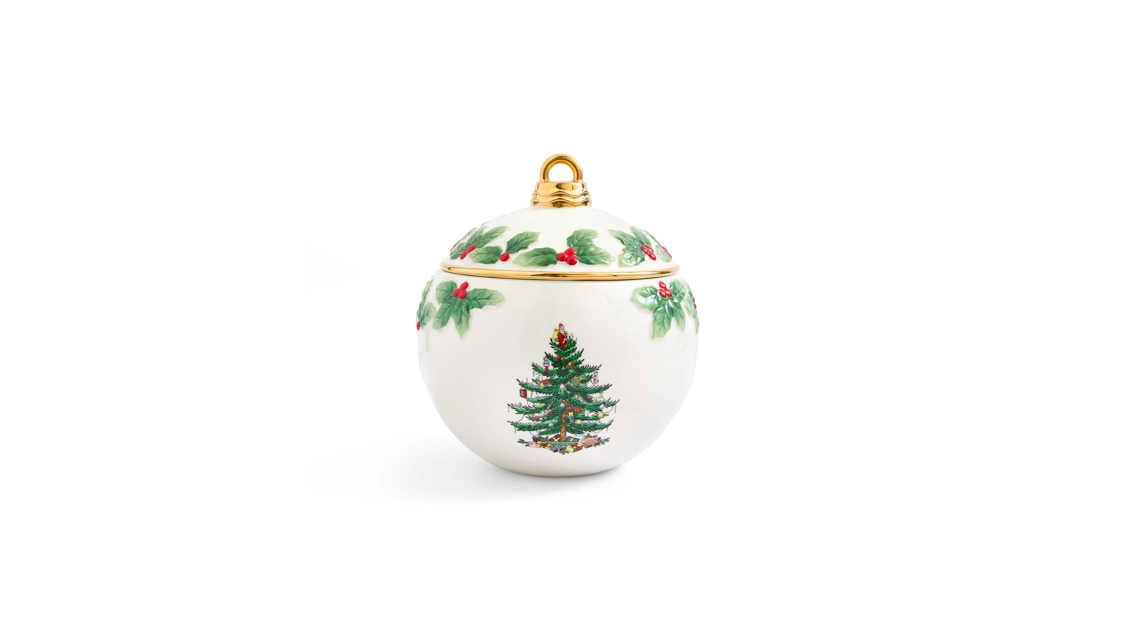 Spode Christmas Tree Bauble 54 oz. Cookie Jar
