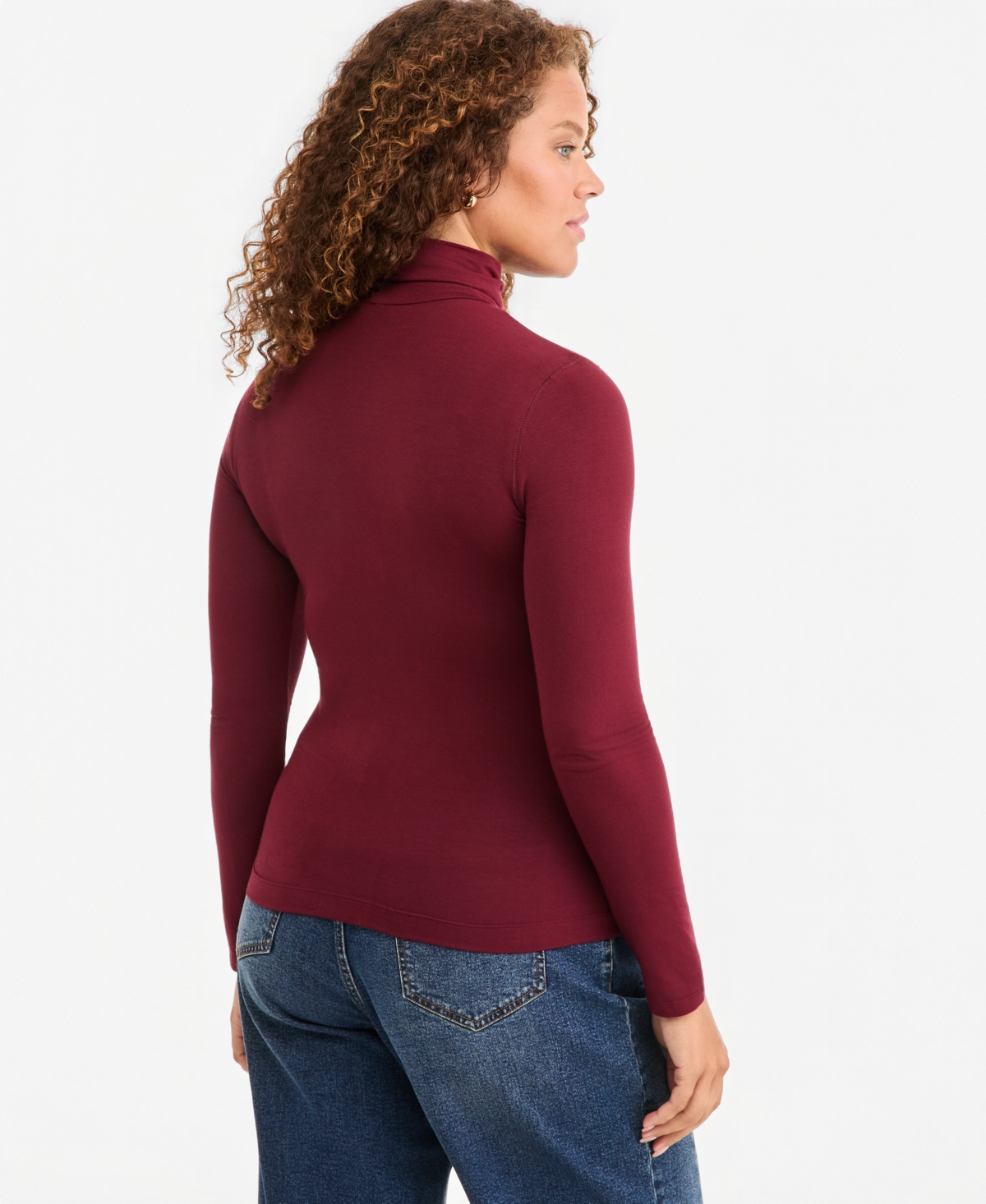 On 34th Women's Modal Long Sleeve Turtleneck, Created for Macy's