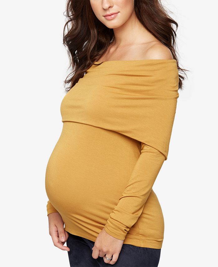 A Pea in the Pod Maternity Off-The-Shoulder Top & Reviews - Maternity ...