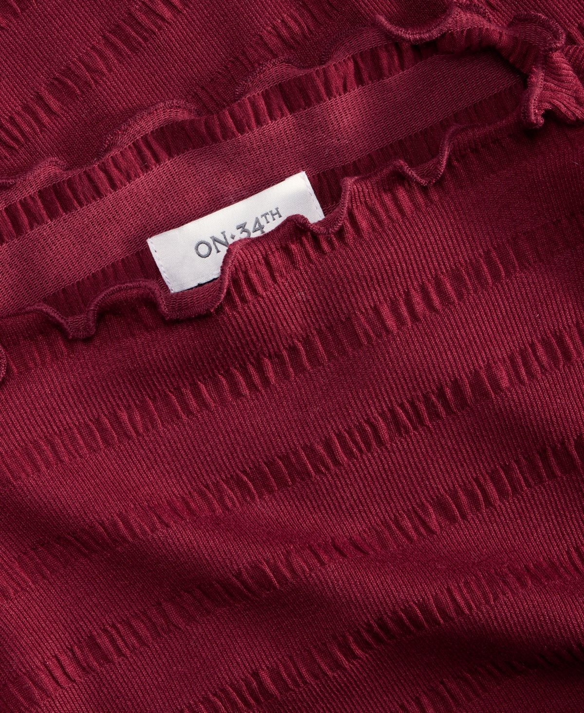 On 34th Women's Long-Sleeve Funnel Neck Puckered-Rib Top, Macy's Exclusive