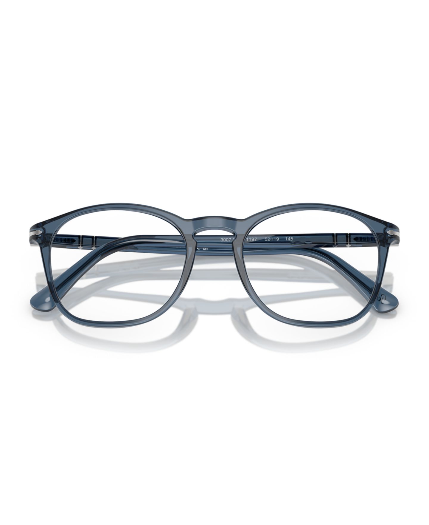 Мужские очки Persol Eyeglasses, PO3007VM, цвет: Прозрачный джинсовый синий — фото 5