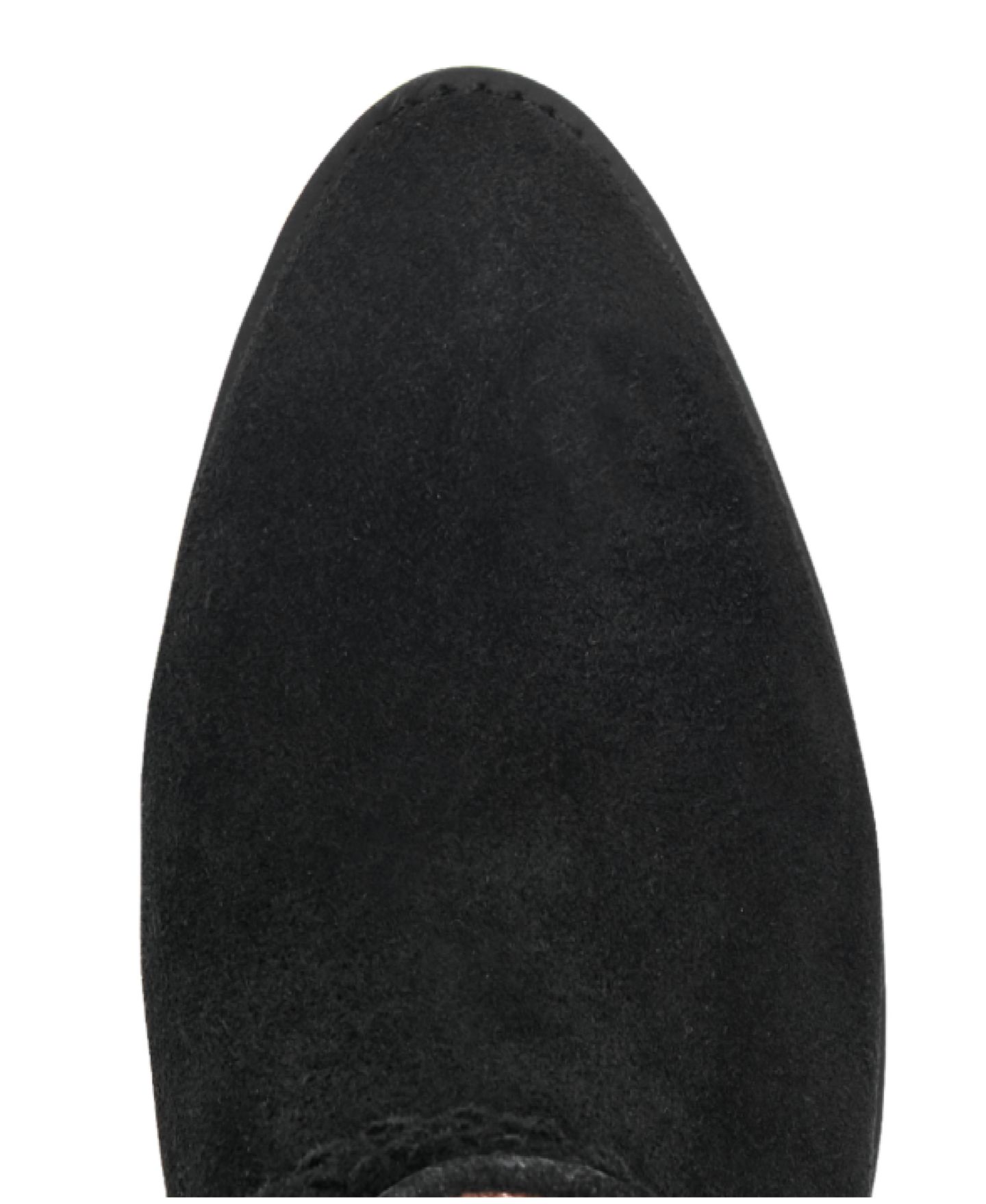 Женские ботинки Earth Printy Suede Ruched Low Heel, цвет: Чёрный замшевый — фото 4