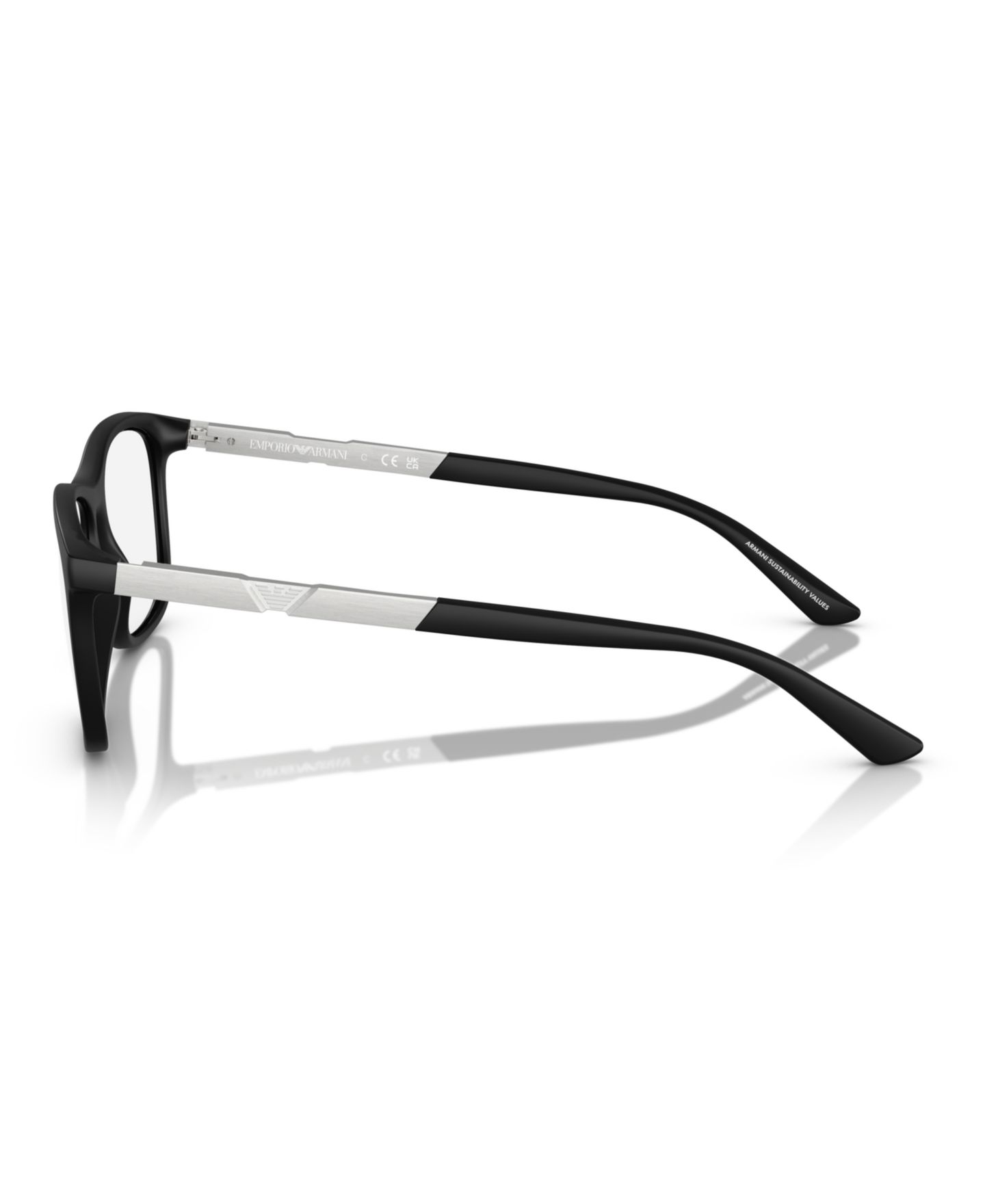 Мужские очки Emporio Armani Eyeglasses, EA3247, цвет: Матовый чёрный — фото 4