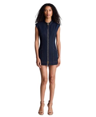 Women's Mock-Neck Mini Body-Con Dress