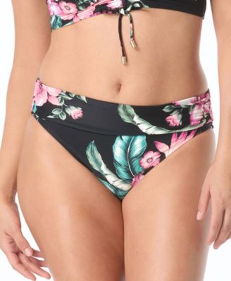 Women's High-Waist Rollover Bikini Bottom