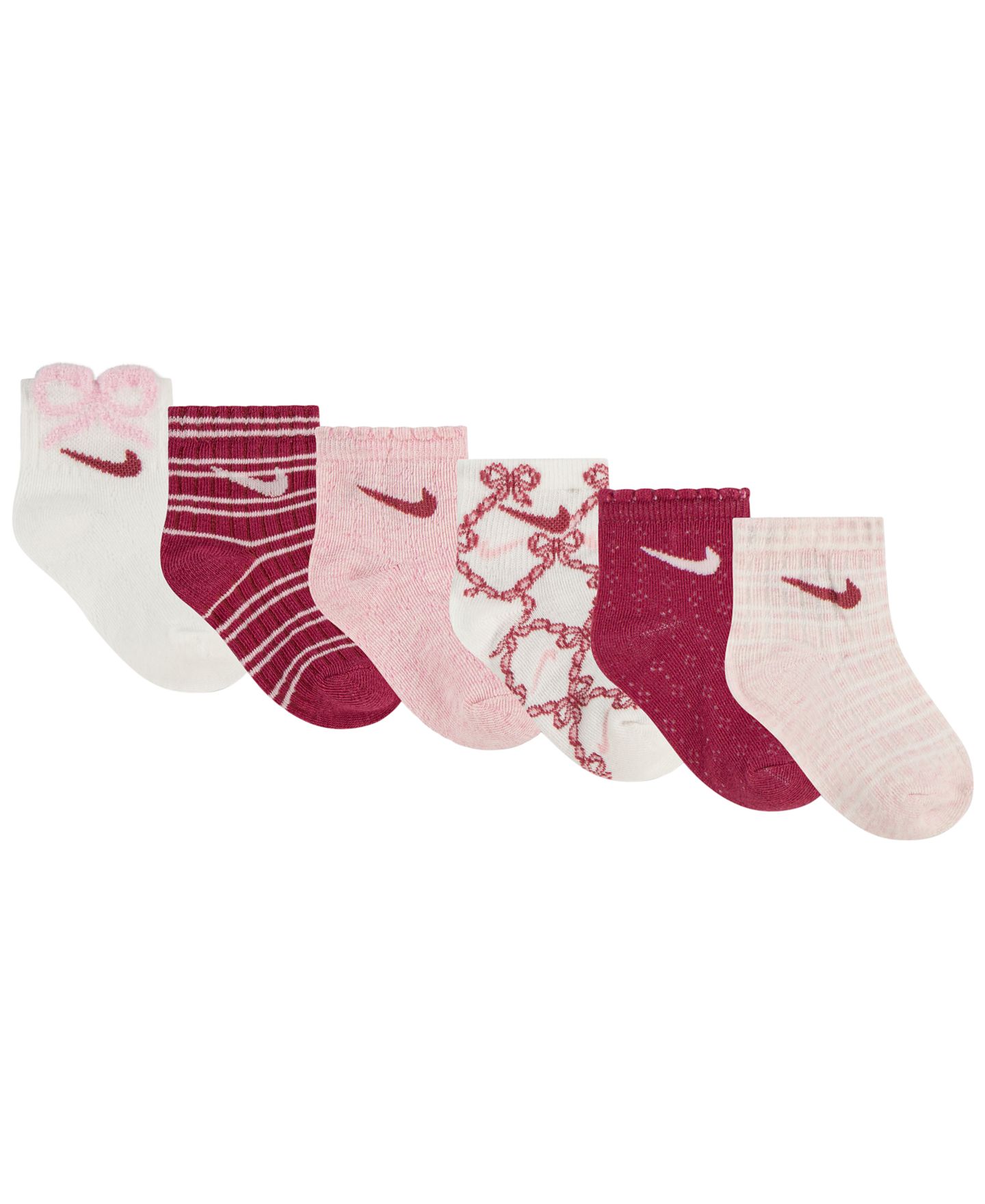 Детские носки Nike Ready Set Grow, набор из 6 пар, 6-24 мес, цвет: Молочный — фото 2