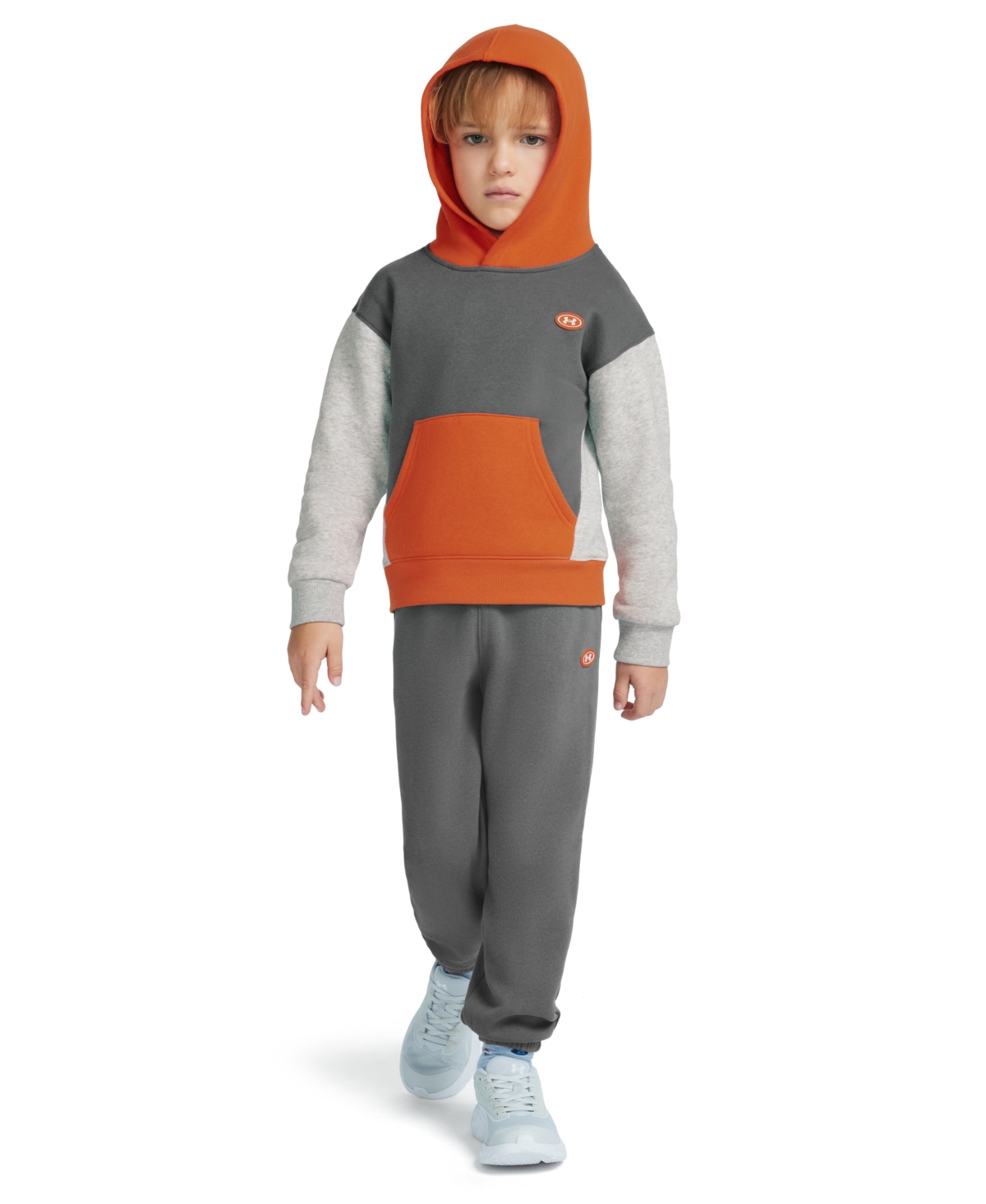 Under Armour Boys' 4-7 Long-Sleeve Sweatshirt and Pants, 2-Piece Set - Gray