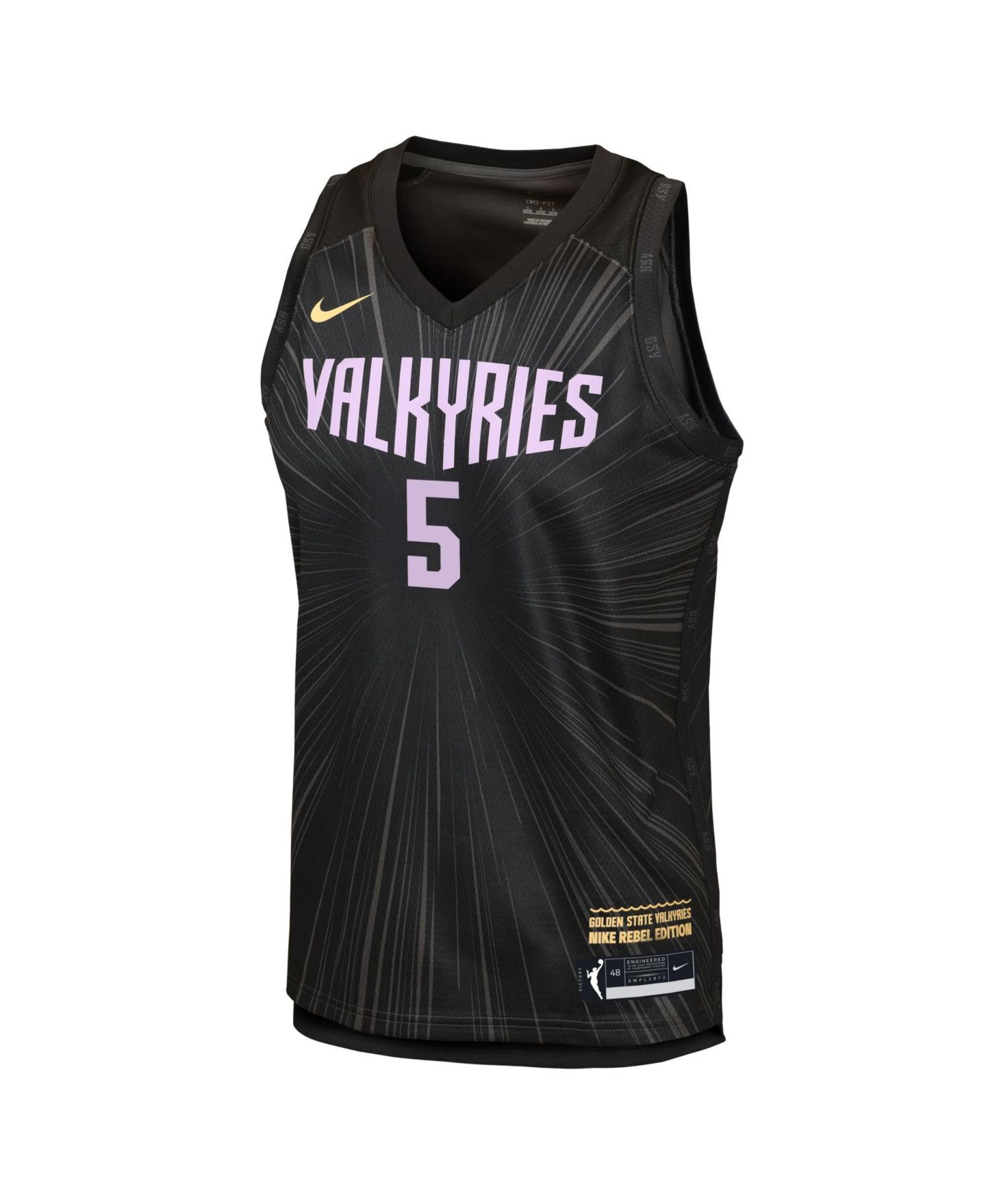 Детский топ Nike Kayla Thornton Anthracite Golden State Valkyries Victory Rebel Edition Jersey — фото 3