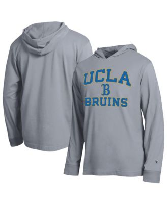 Men's Heather Gray UCLA Bruins High Motor All-Star Long Sleeve Hooded T-Shirt
