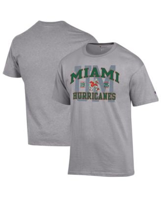 Men's Heather Gray Miami Hurricanes Varsity T-Shirt