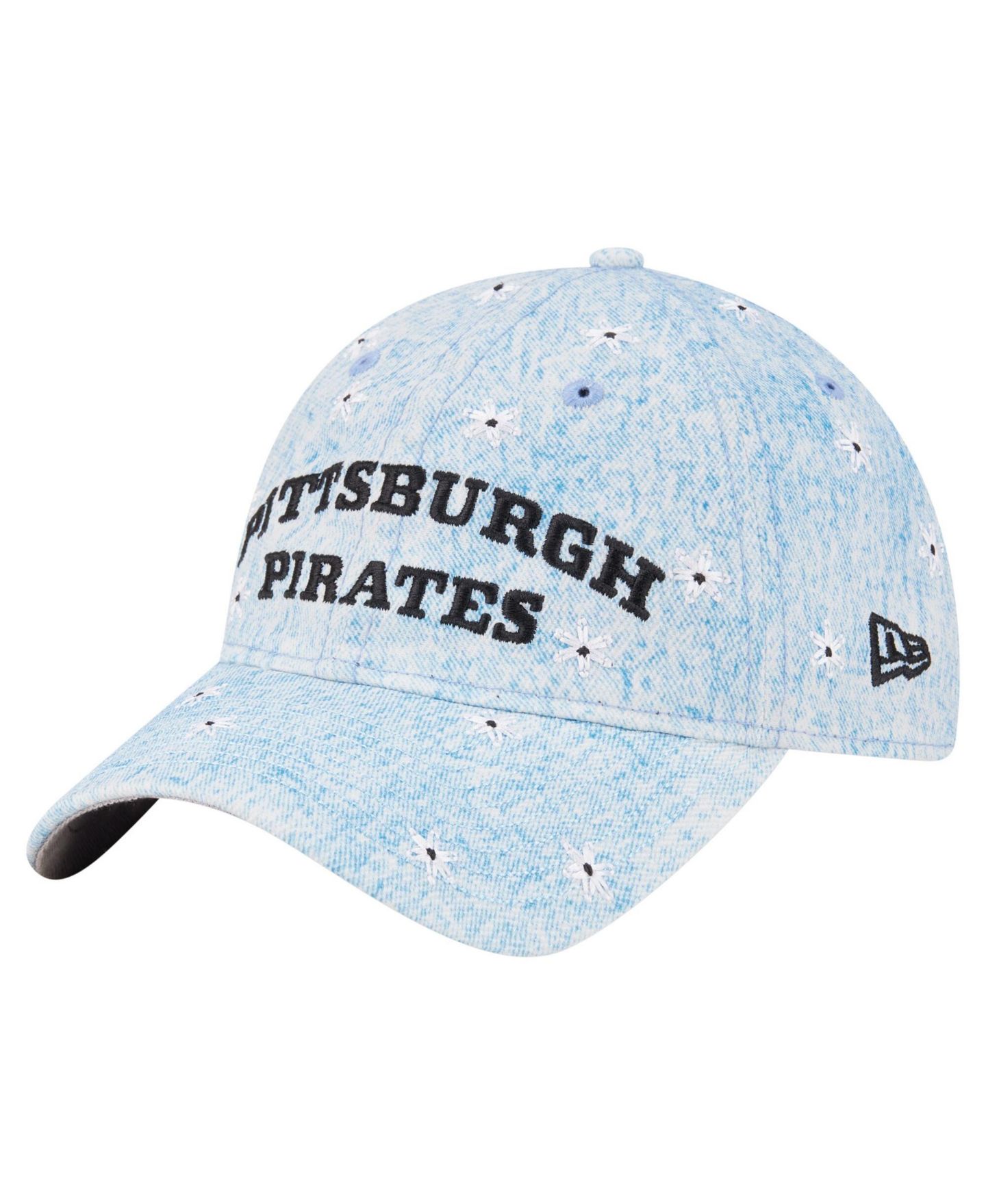 Женская кепка New Era Light Blue Pittsburgh Pirates Daisy All Over 9TWENTY Adjustable Hat — фото 4