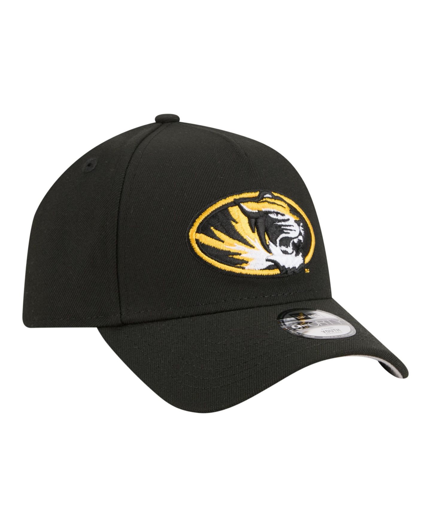 Детская кепка New Era Black Missouri Tigers 9FORTY A-Frame Adjustable Hat — фото 4