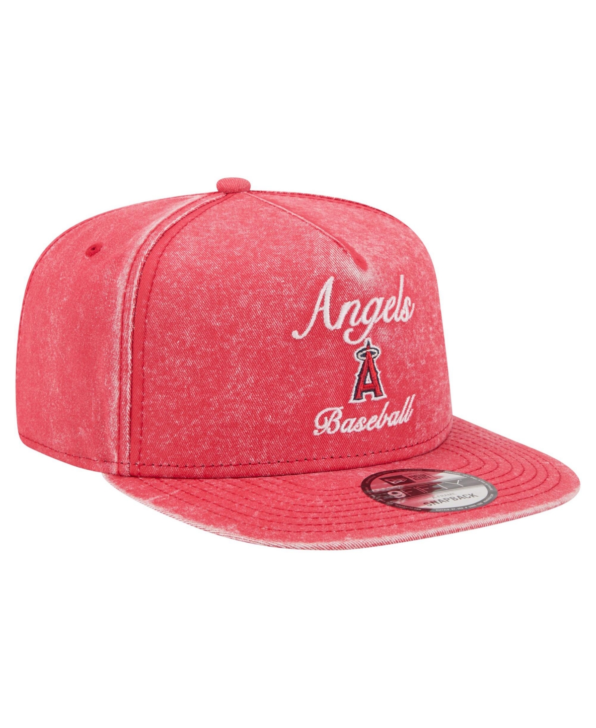 New Era Men's Red Los Angeles Angels City Slogan A-Frame 9FIFTY Snapback Hat