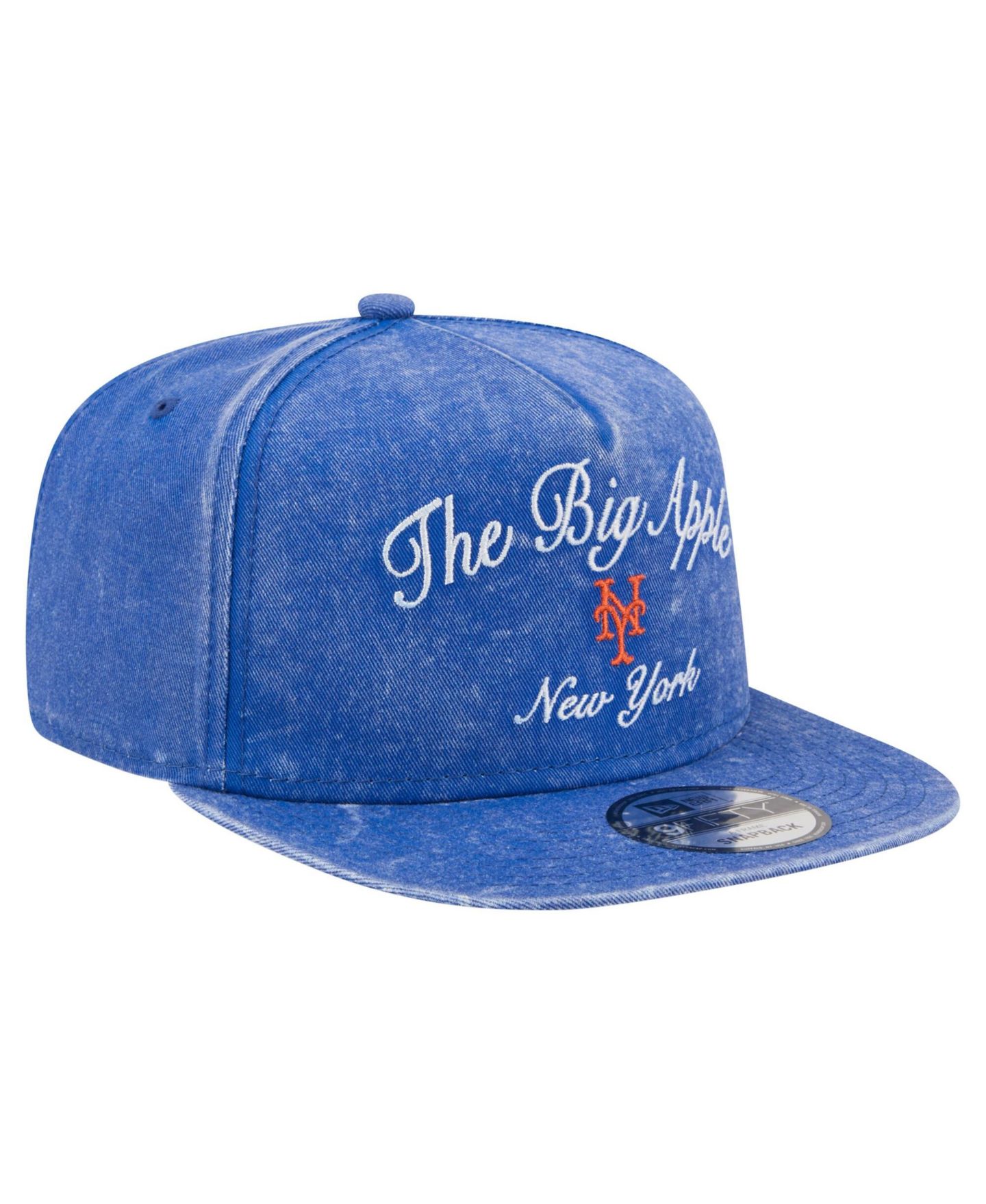 Мужская кепка New Era Royal New York Mets City Slogan A-Frame 9FIFTY Snapback Hat — фото 3