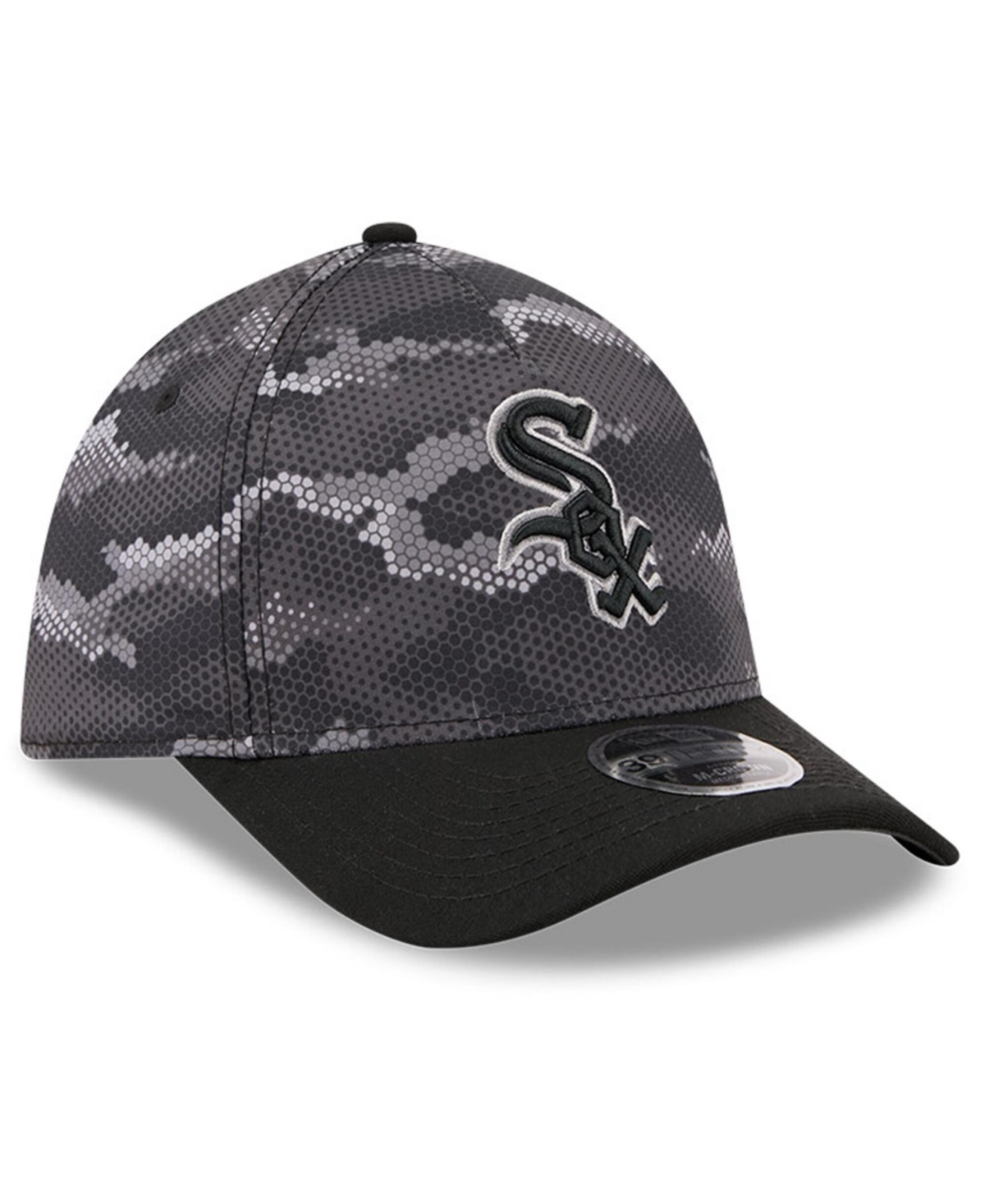 New Era Men's Black Chicago White Sox Camo 39THIRTY A-Frame Flex Hat