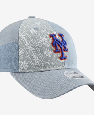 Women's New York Mets Denim Patchwork 9TWENTY Adjustable Hat