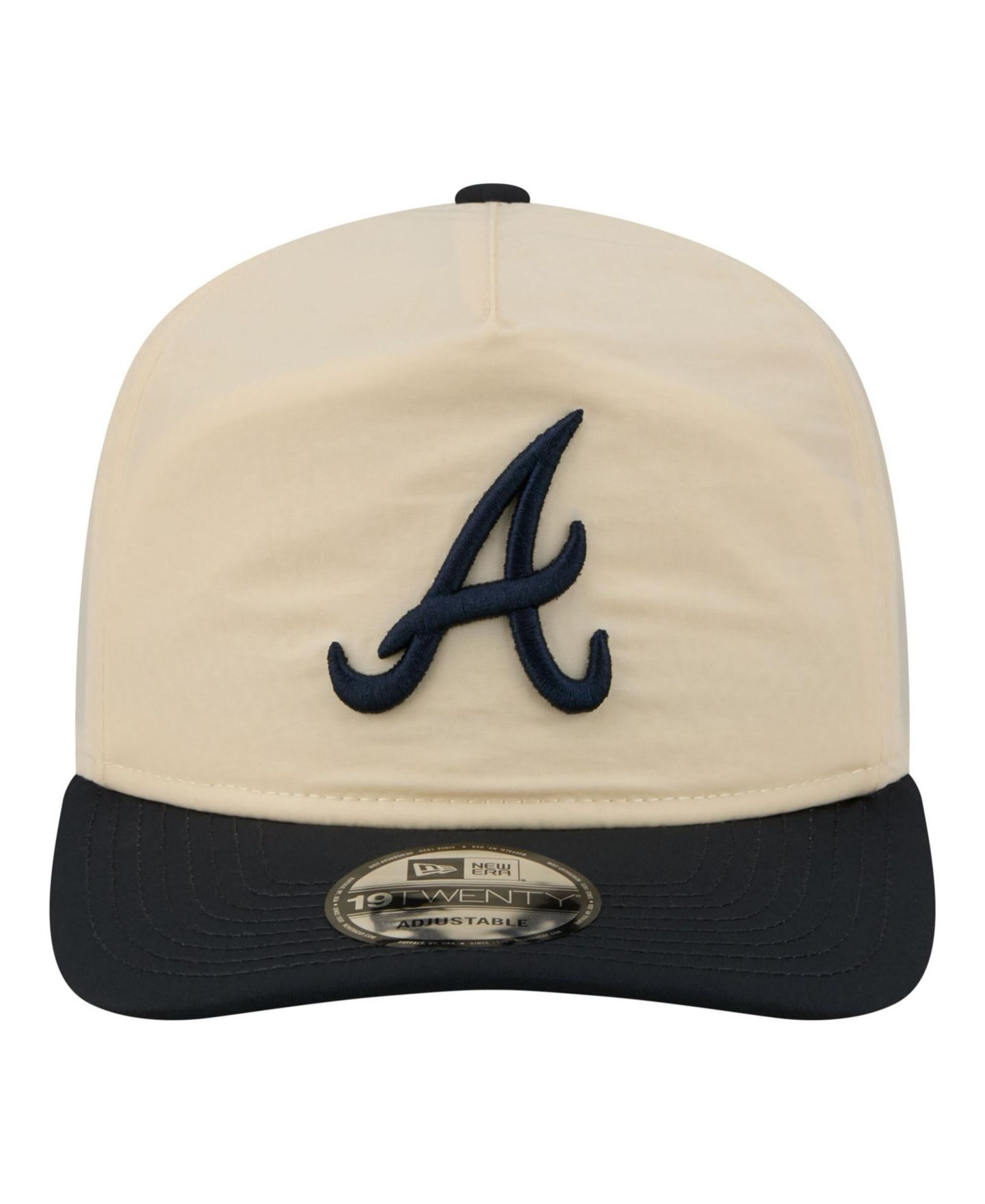 Мужская кепка New Era Cream/Navy Atlanta Braves Everyday 19TWENTY Adjustable Hat — фото 5