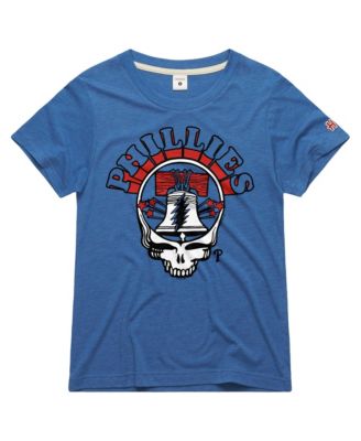Women's Philadelphia Phillies Grateful Dead Tri-Blend T-Shirt