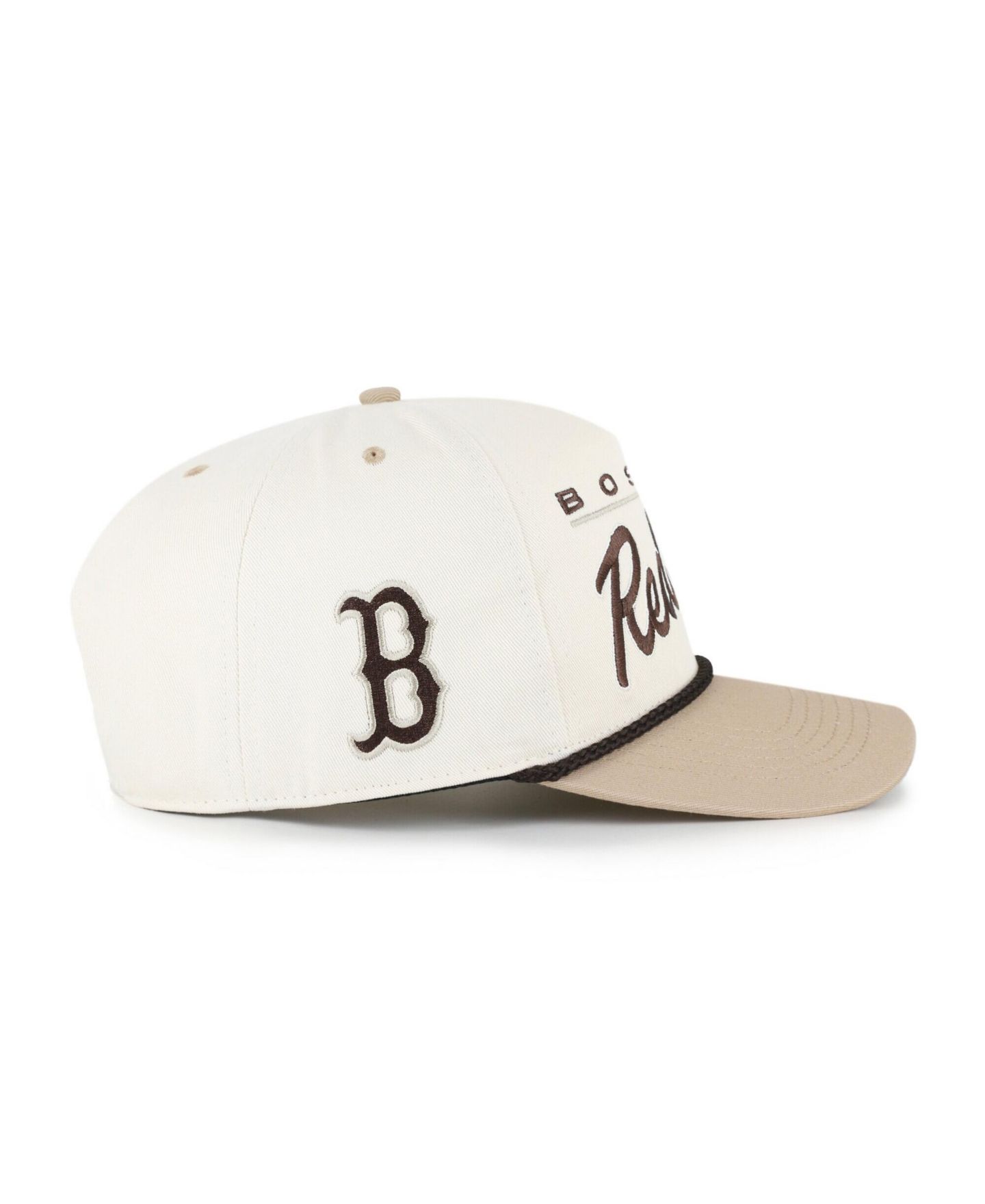 Мужская кепка '47 Brand Natural/Tan Boston Red Sox Neutral Terrain Hitch Rope Adjustable Hat — фото 4