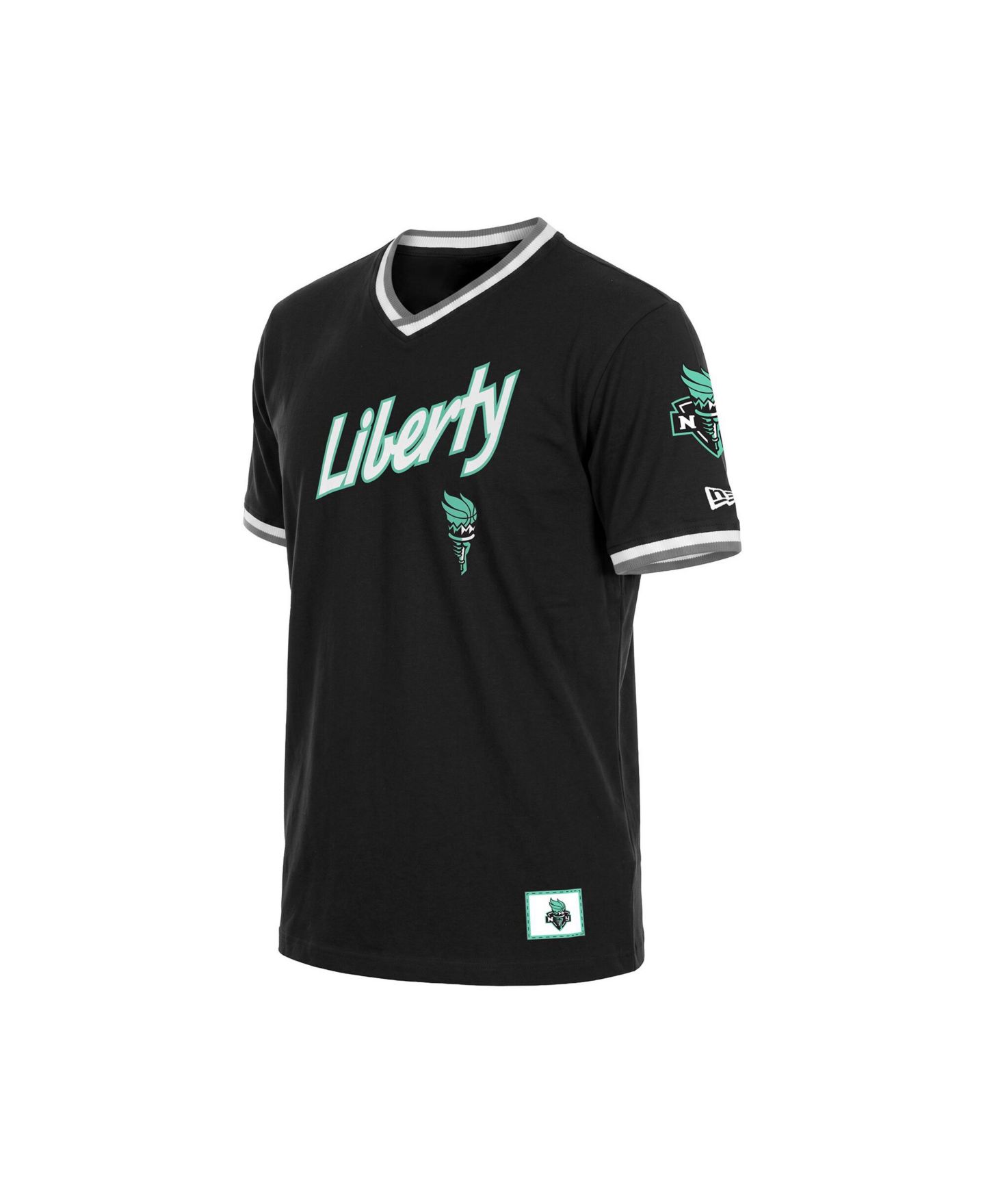 Топ New Era Black New York Liberty Sport Classics Capsule V-Neck Fashion Jersey — фото 3