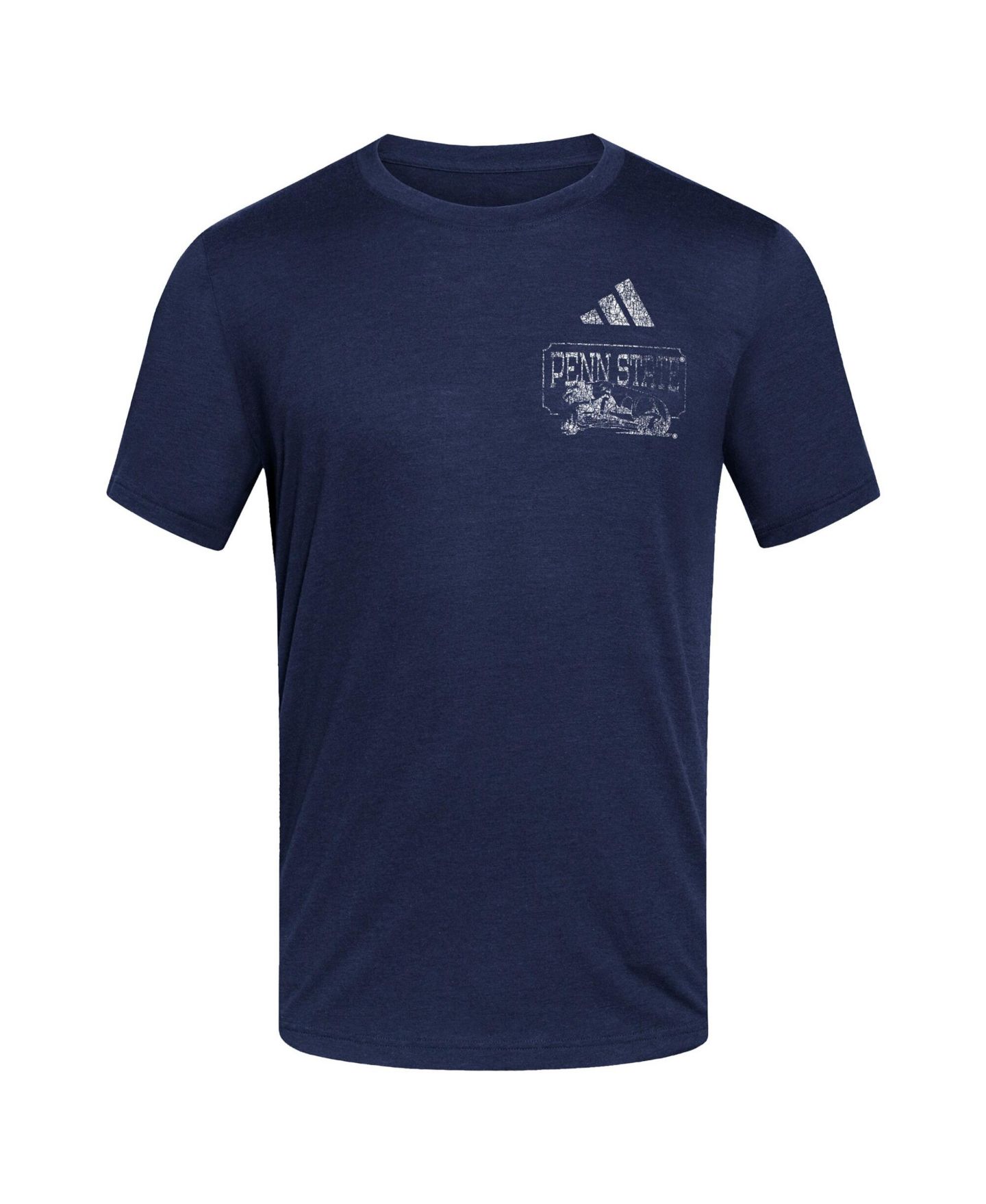 Мужская футболка adidas Navy Penn State Nittany Lions Dear Old State Blend — фото 3