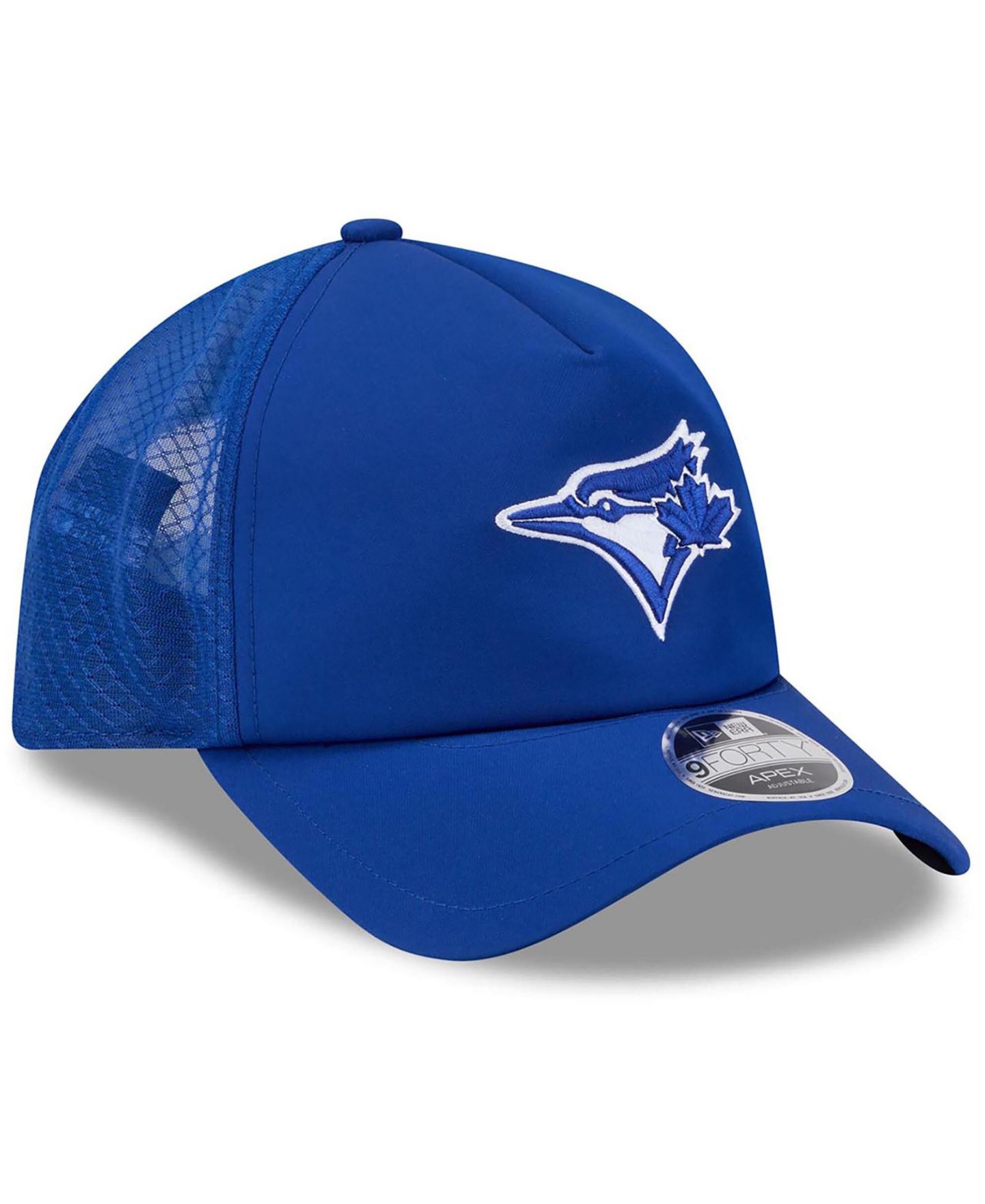 Мужская кепка New Era Royal Toronto Blue Jays 2026 Batting Practice Apex 9FORTY Adjustable Trucker Hat — фото 4
