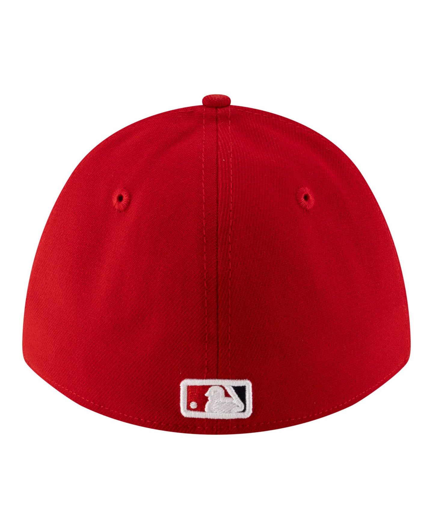 Мужская кепка New Era Red Los Angeles Angels Player Replica 39THIRTY M-Crown Flex Hat — фото 3