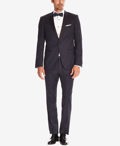 BOSS Men's Slim-Fit Italian Super 120 Virgin Wool Tuxedo