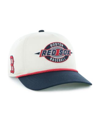 Men's Natural, Navy Boston Red Sox Frame Out Hitch Adjustable Hat