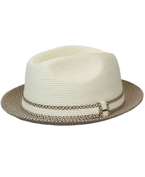 Мужские головные уборы Bailey 1922 Mannesroe Fedora, цвет: Слоновая кость / Разноцветный