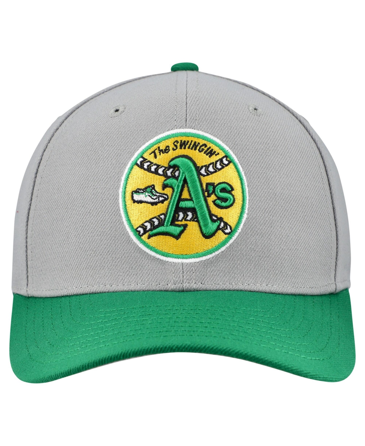 Mitchell & Ness Men's and Women's Mitchell & Ness Gray Oakland Athletics Basic Coop Pro Adjustable Hat