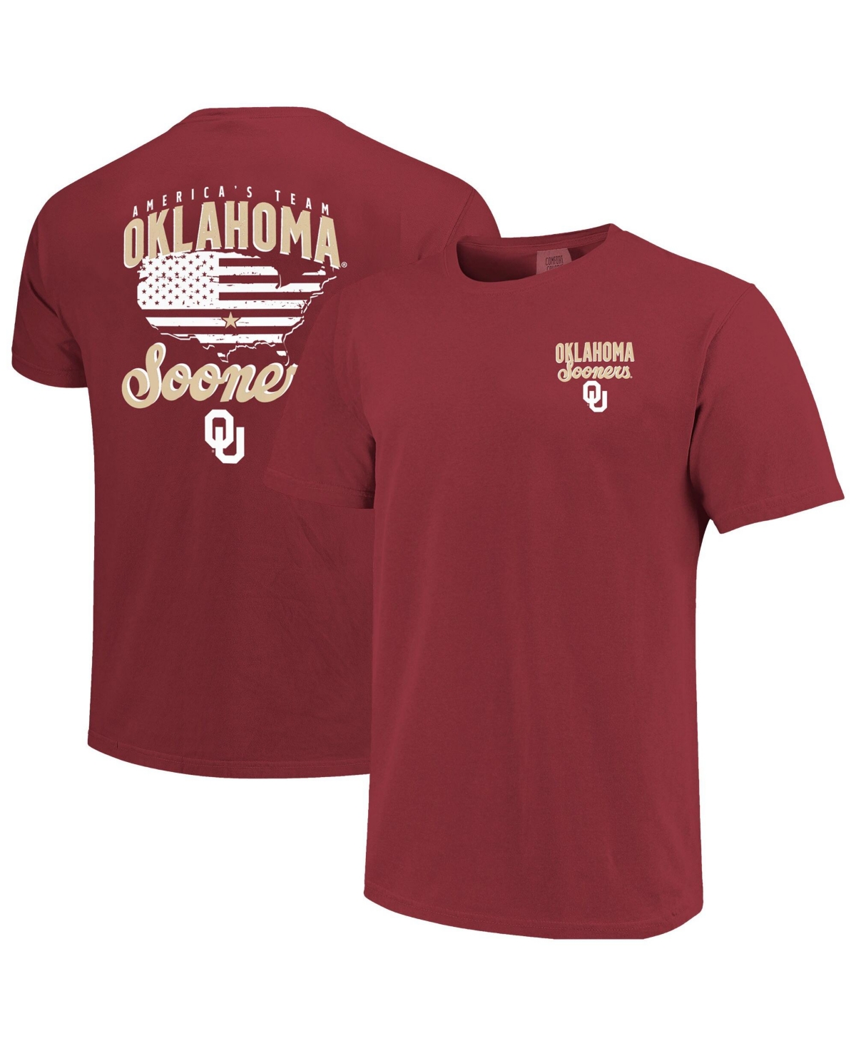 Image One Men's Crimson Oklahoma Sooners America's Team T-Shirt