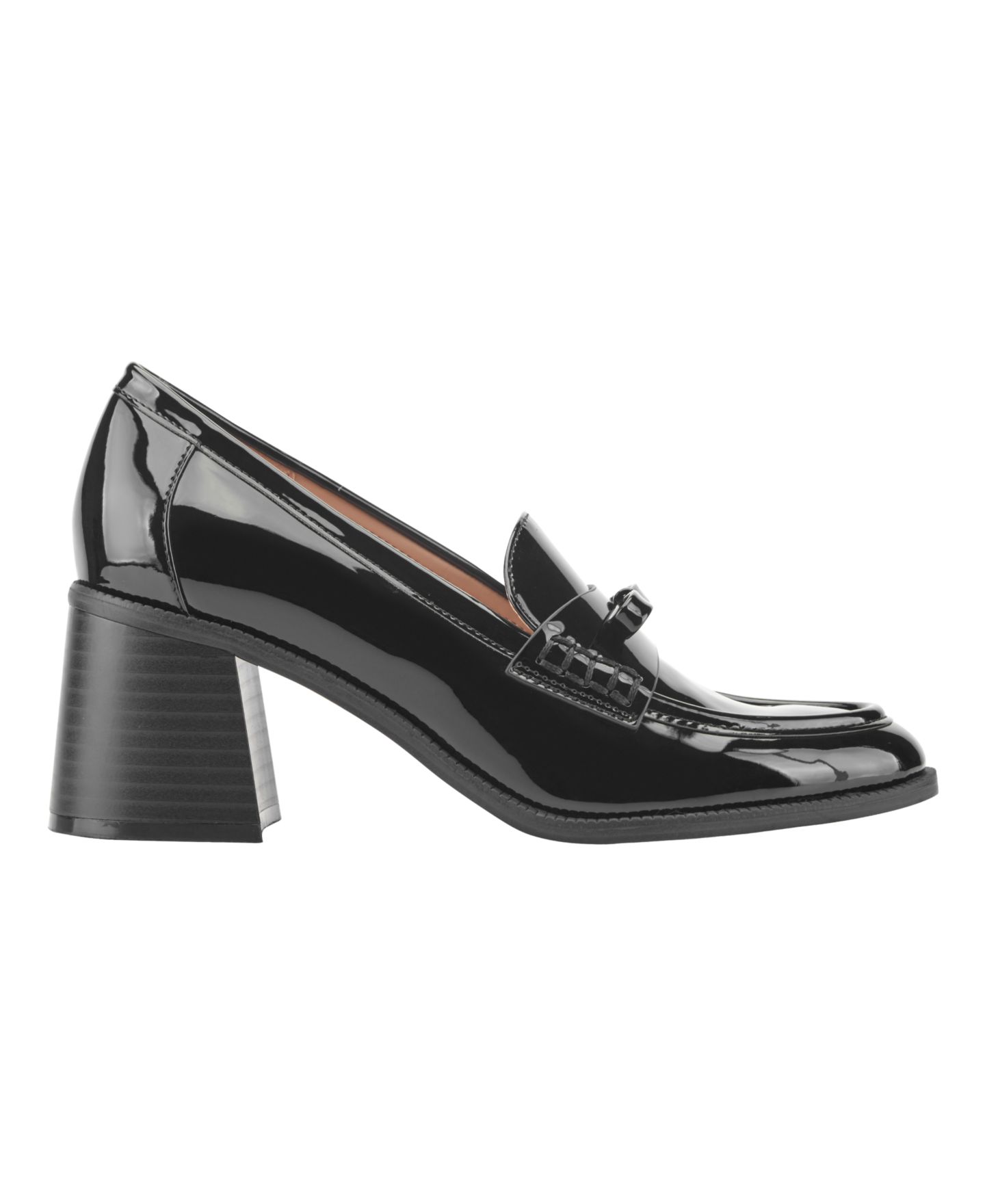 Женские туфли Bandolino Kaynei Bow Block Heel, цвет: Чёрный лаковый — фото 2