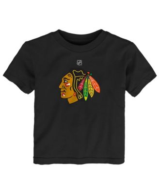 Baby Boys and Girls Black Chicago Blackhawks Primary Logo T-Shirt