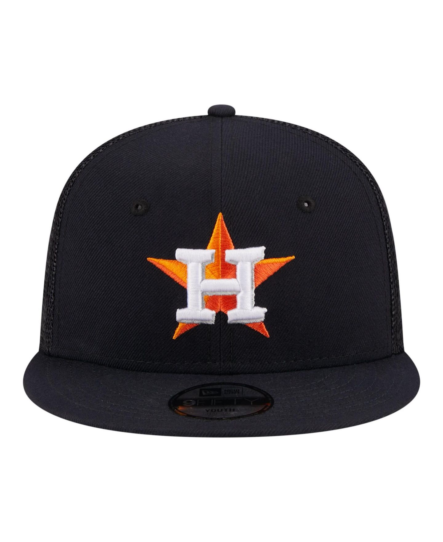 Детская кепка New Era Navy Houston Astros 9FIFTY Trucker Snapback Hat — фото 4