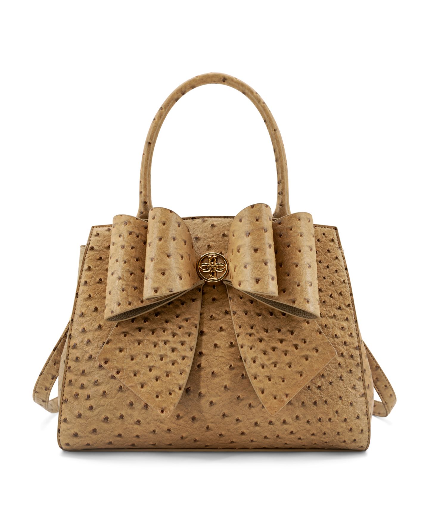 Женская сумка LIKE DREAMS Colette Bow Medium Crossbody Handbag, цвет: Бежевый — фото 1