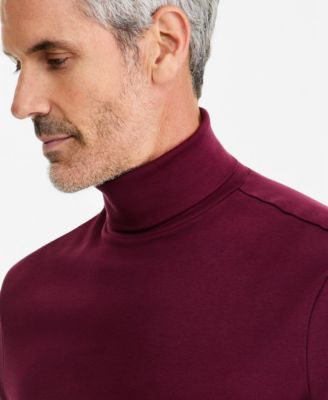 Men's Solid Turtleneck Shirt