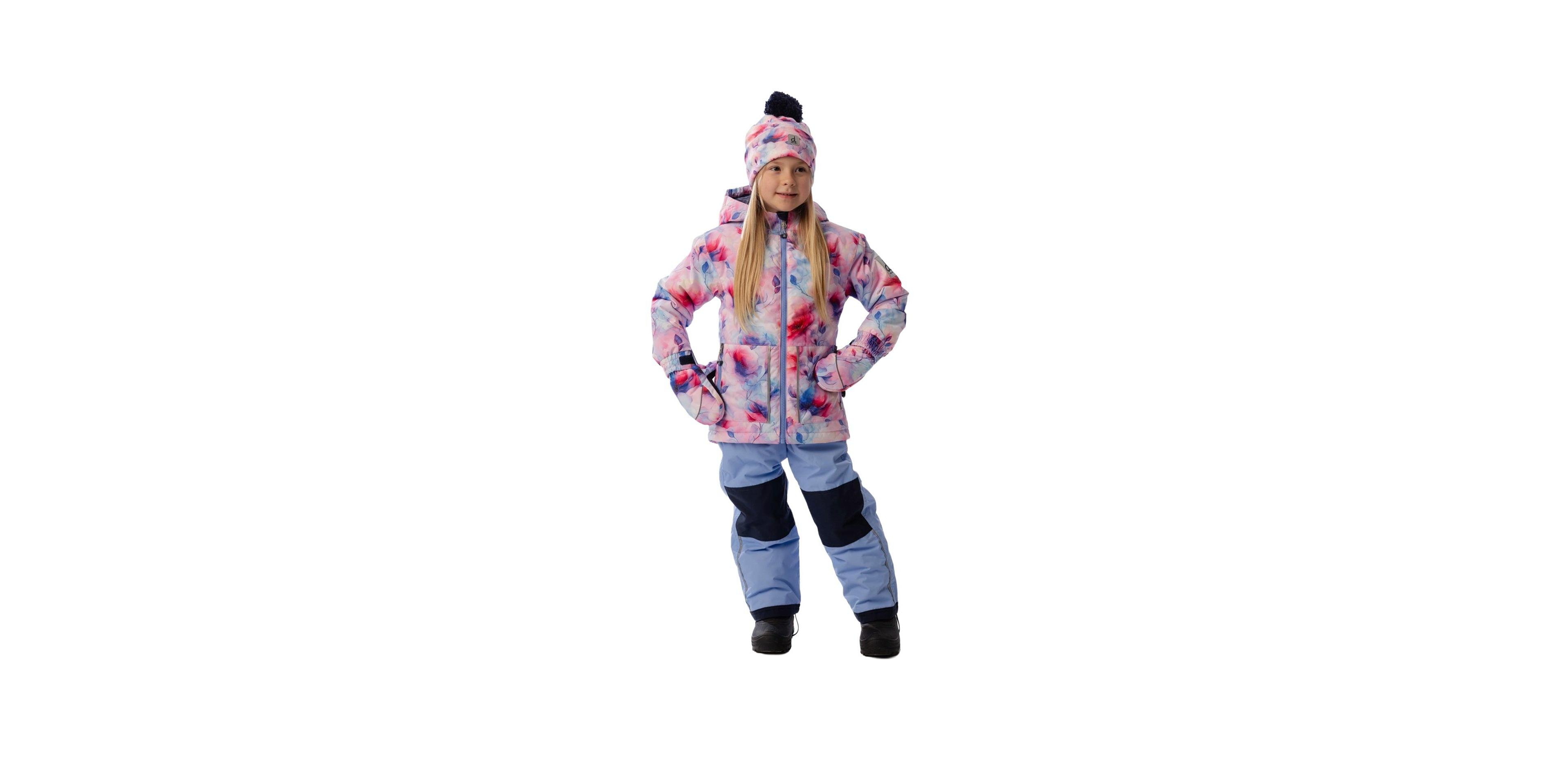 Deux par Toddler Girls (2T-5T)Light Weight Two Piece Chill Snowsuit Printed Flowers